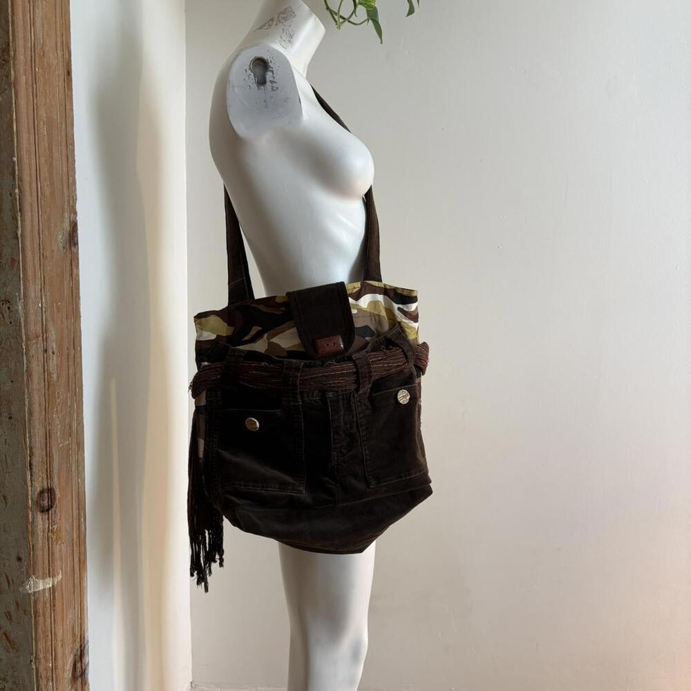 Camo Corduroy Tote Bag — Upcycled Jacob
